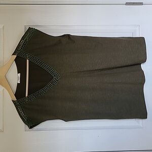 Crochet Tank Top size M Olive